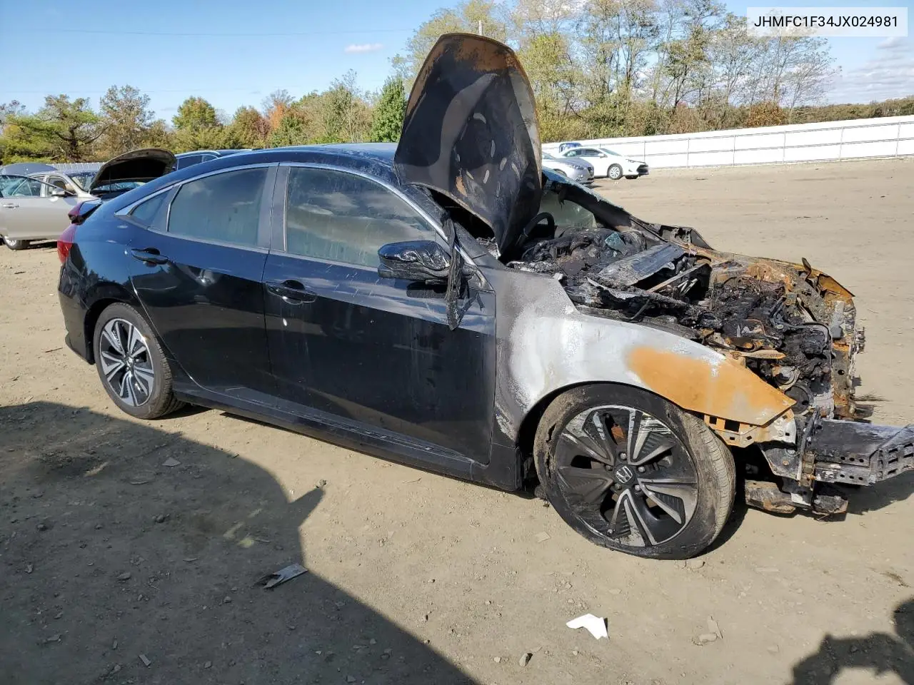 JHMFC1F34JX024981 2018 Honda Civic Ex