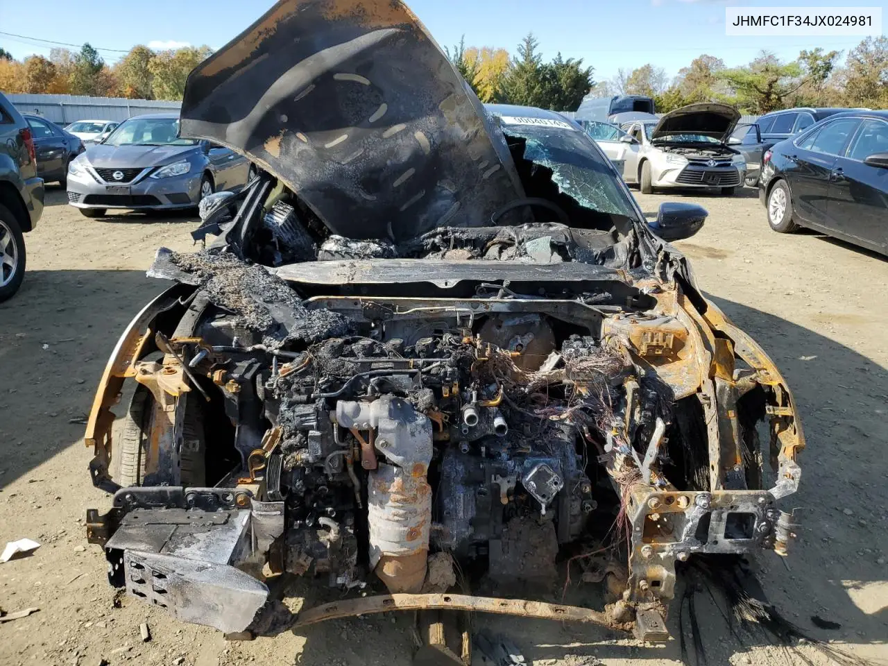 JHMFC1F34JX024981 2018 Honda Civic Ex