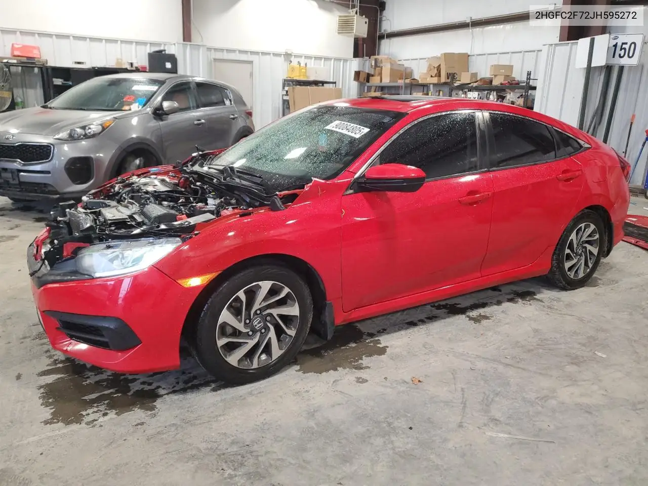 2HGFC2F72JH595272 2018 Honda Civic Ex