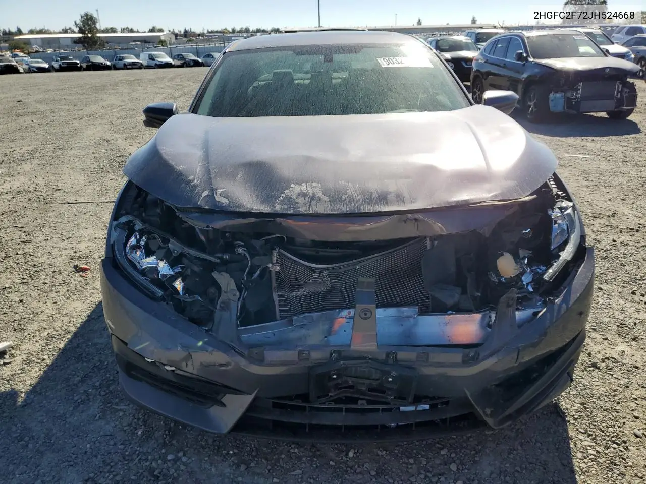 2HGFC2F72JH524668 2018 Honda Civic Ex