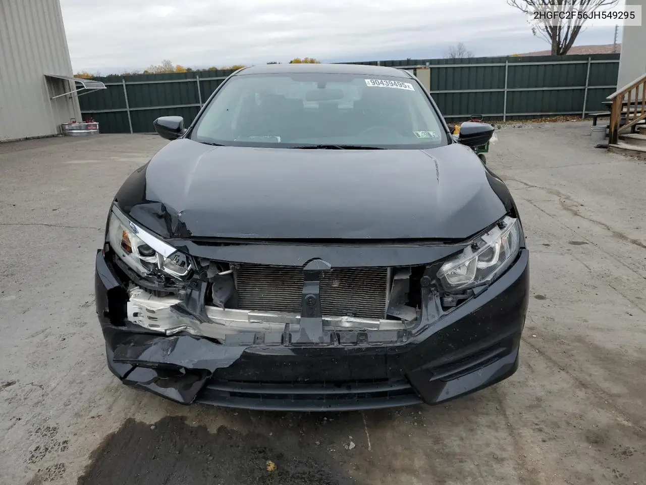 2HGFC2F56JH549295 2018 Honda Civic Lx
