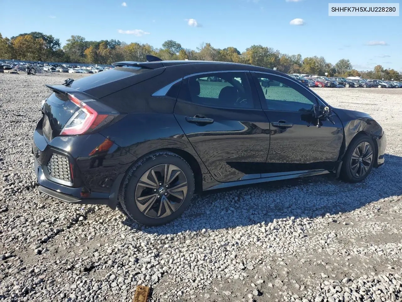 SHHFK7H5XJU228280 2018 Honda Civic Ex