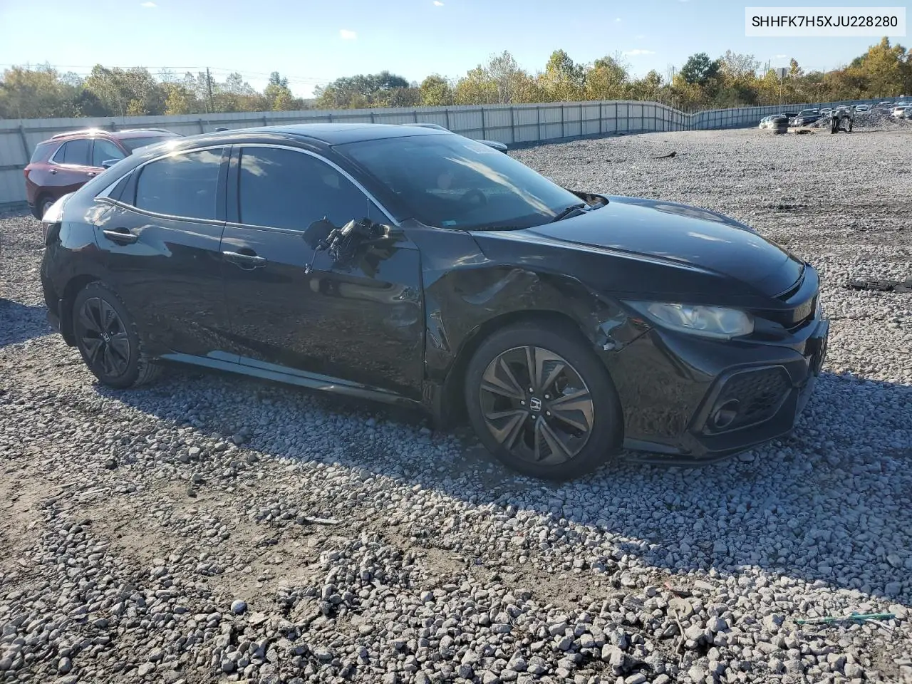 SHHFK7H5XJU228280 2018 Honda Civic Ex