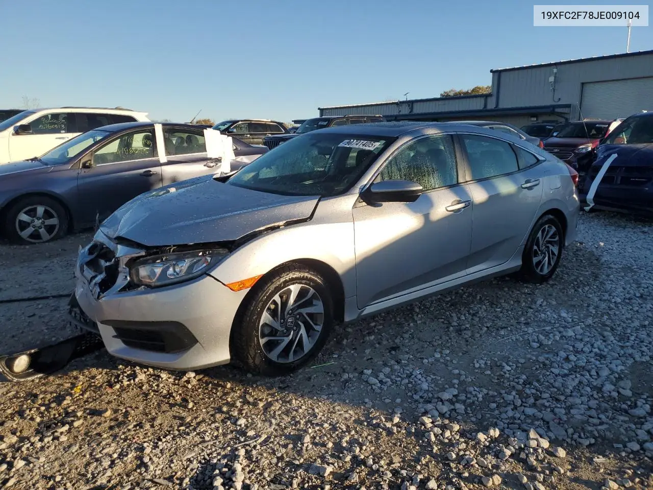 19XFC2F78JE009104 2018 Honda Civic Ex