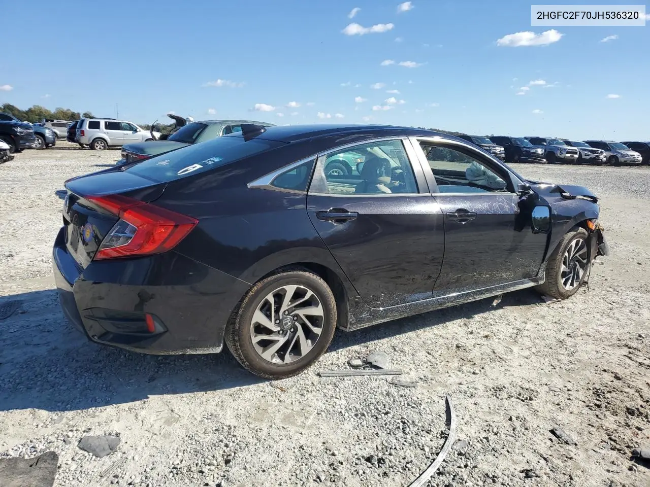 2HGFC2F70JH536320 2018 Honda Civic Ex
