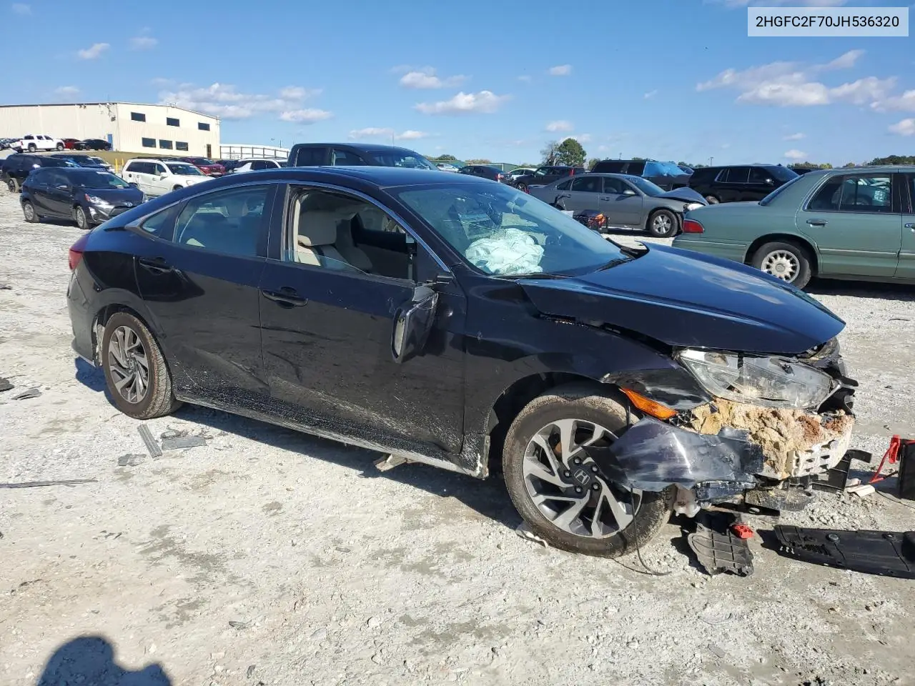 2HGFC2F70JH536320 2018 Honda Civic Ex