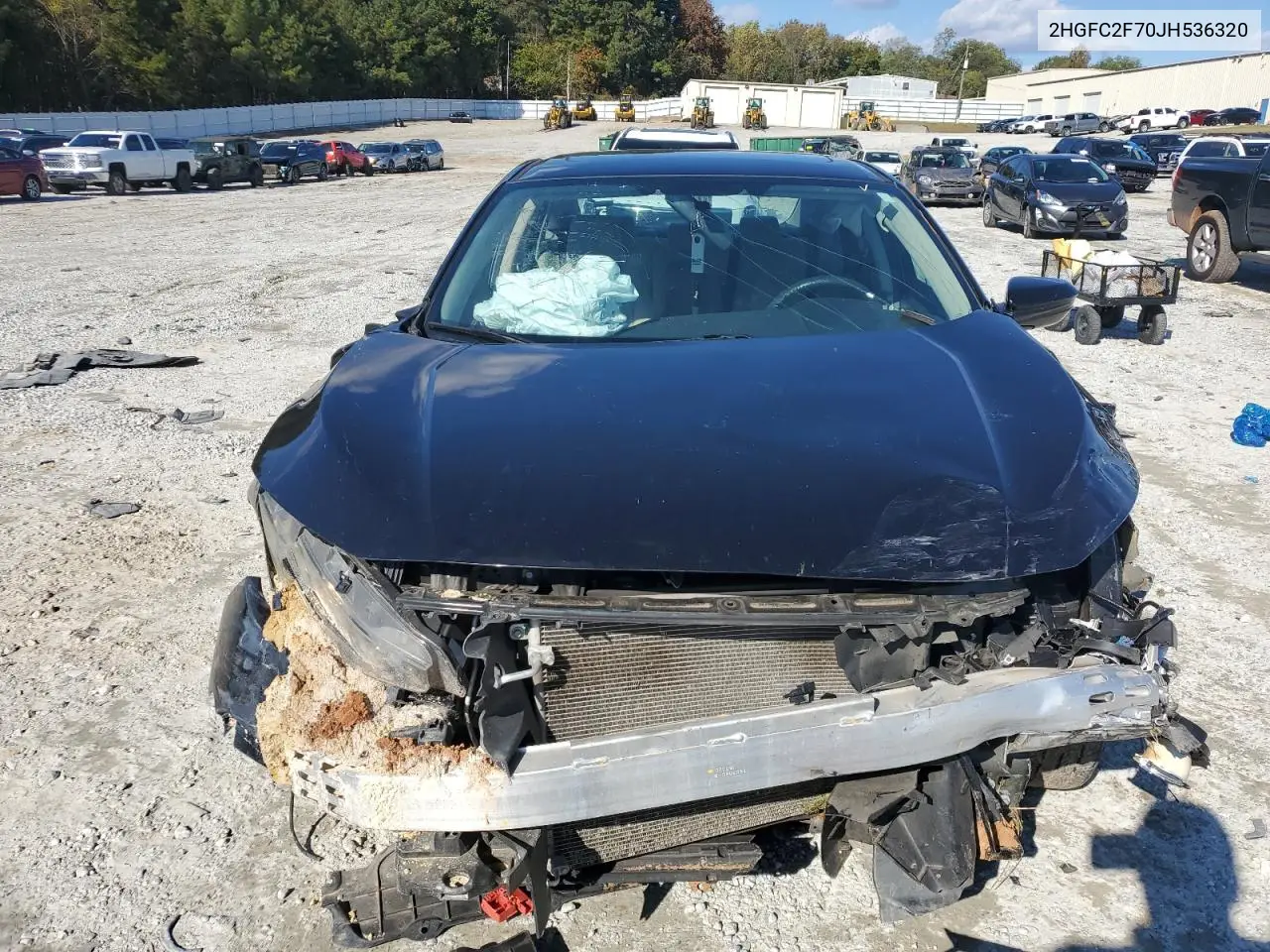 2HGFC2F70JH536320 2018 Honda Civic Ex