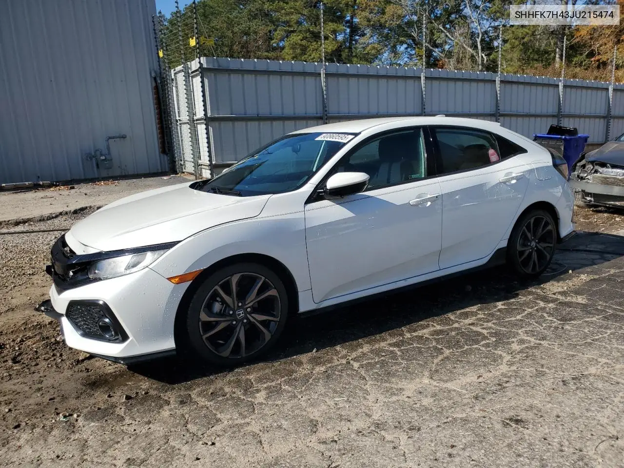 SHHFK7H43JU215474 2018 Honda Civic Sport