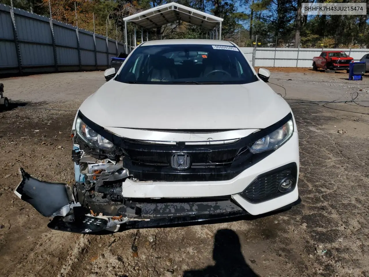 SHHFK7H43JU215474 2018 Honda Civic Sport