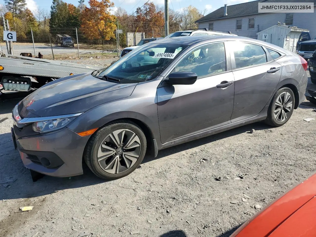 JHMFC1F33JX012854 2018 Honda Civic Ex