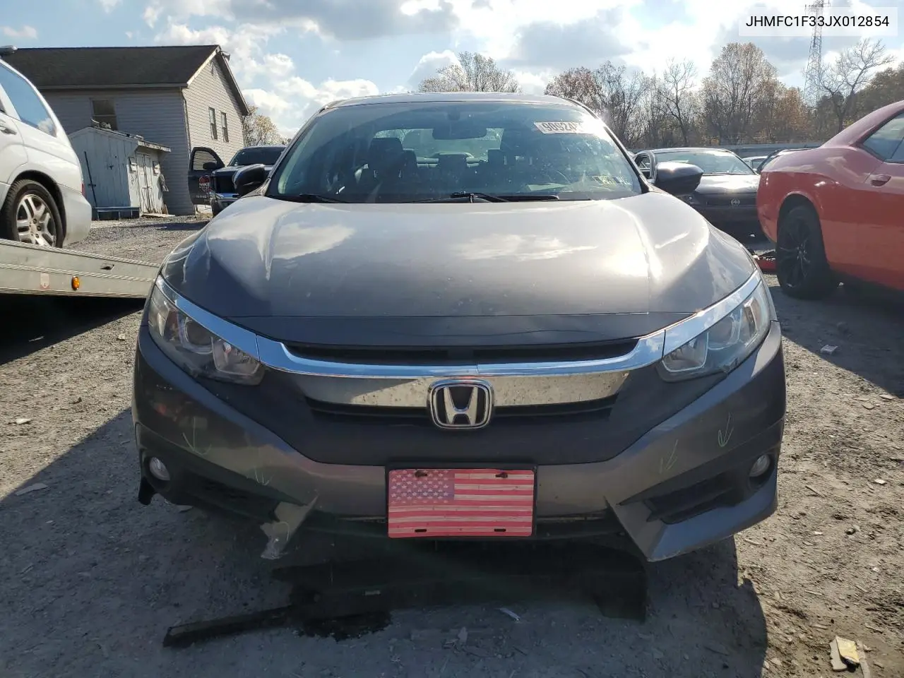 JHMFC1F33JX012854 2018 Honda Civic Ex