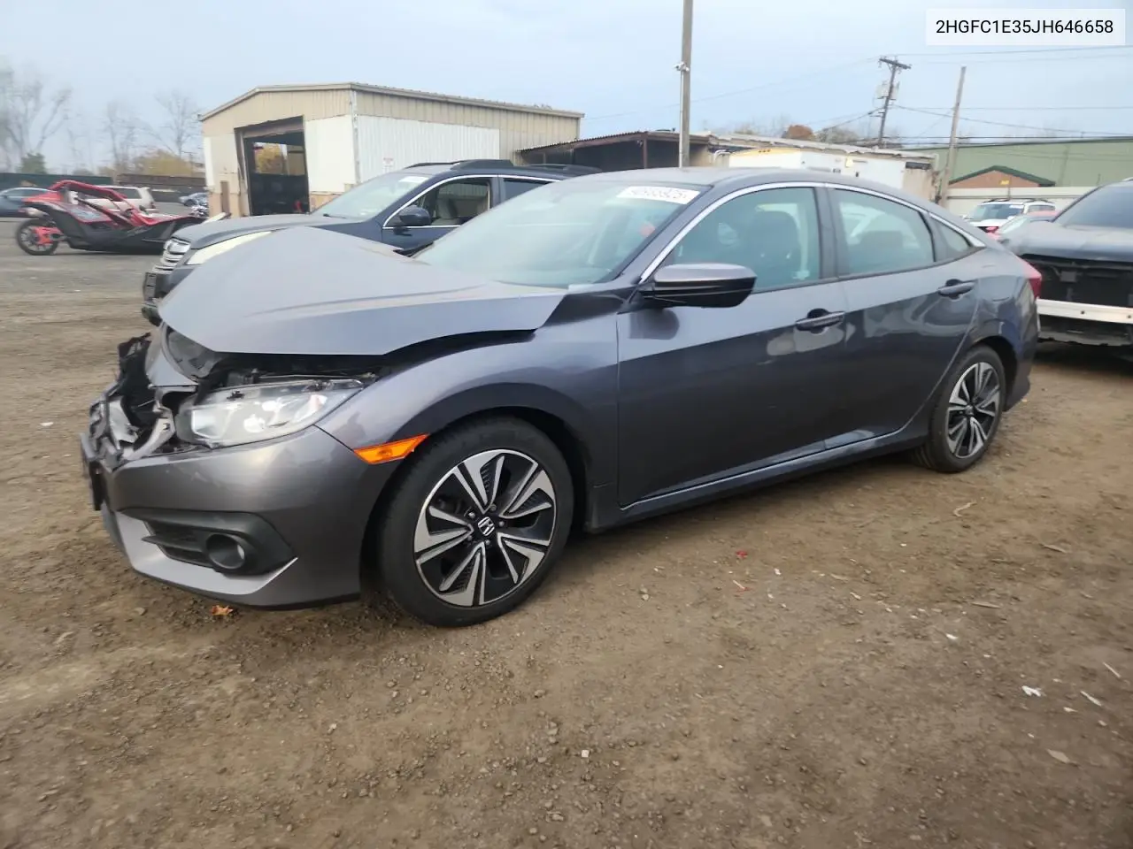 2HGFC1E35JH646658 2018 Honda Civic Ex