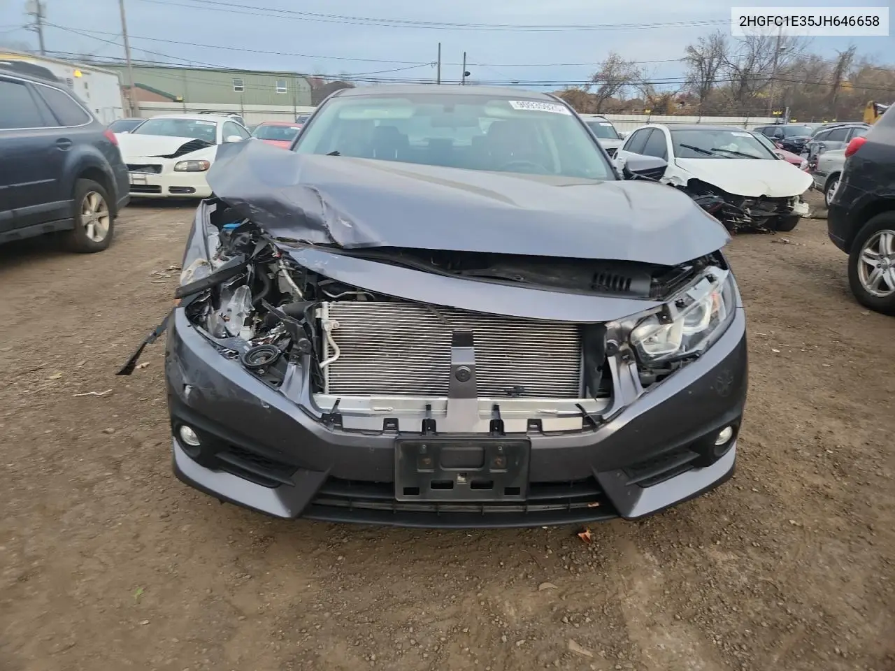 2HGFC1E35JH646658 2018 Honda Civic Ex
