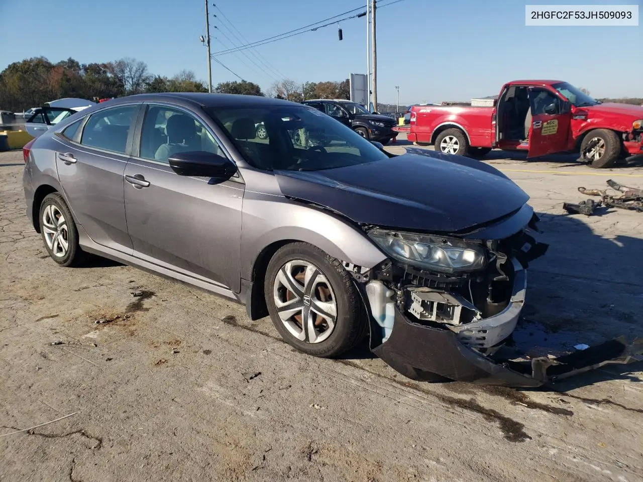 2HGFC2F53JH509093 2018 Honda Civic Lx