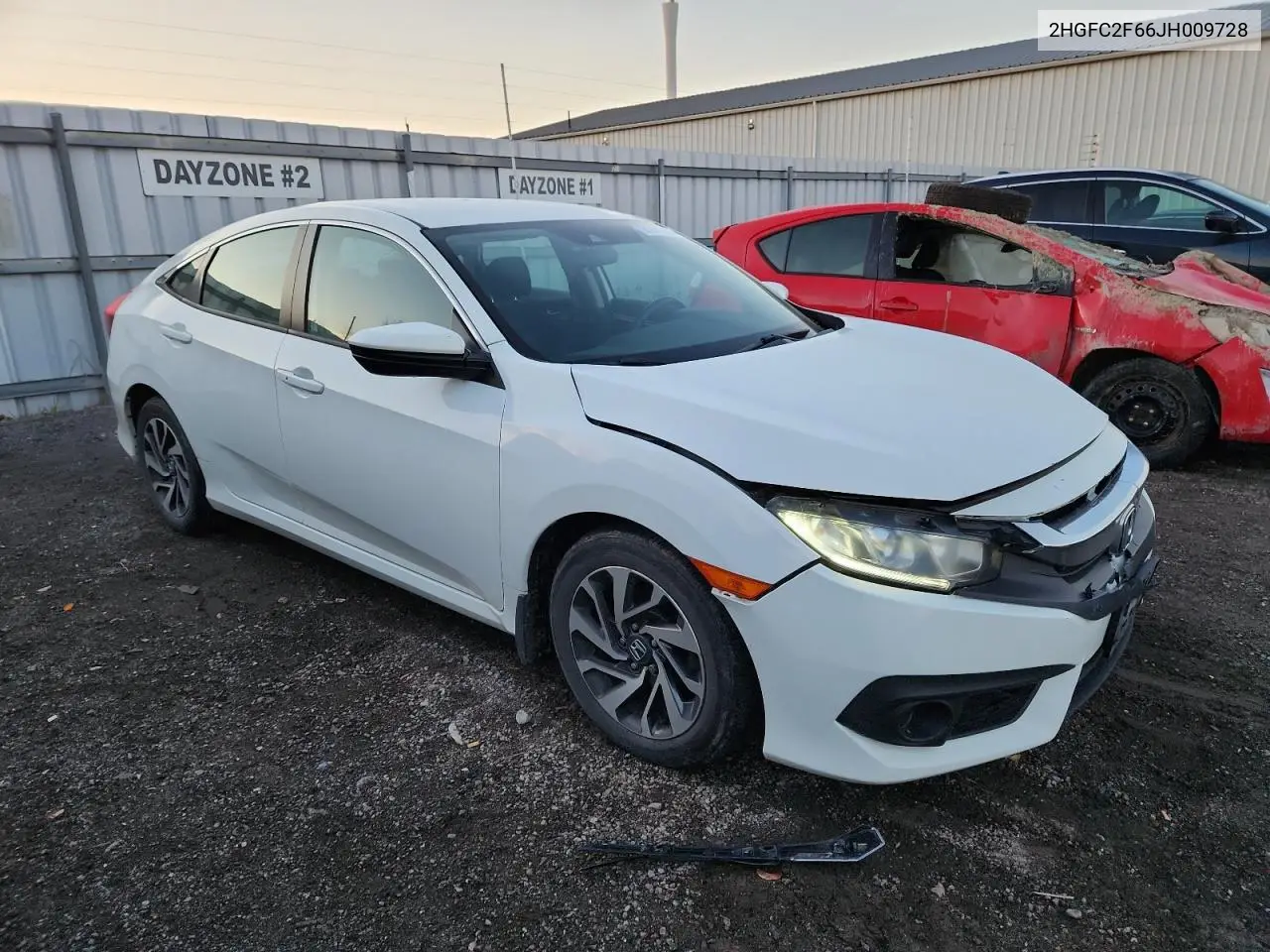 2HGFC2F66JH009728 2018 Honda Civic Lx