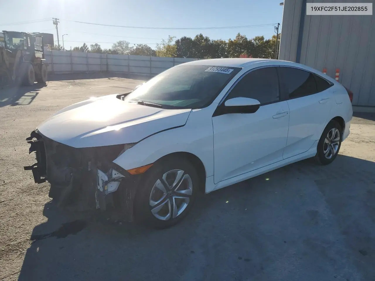 19XFC2F51JE202855 2018 Honda Civic Lx