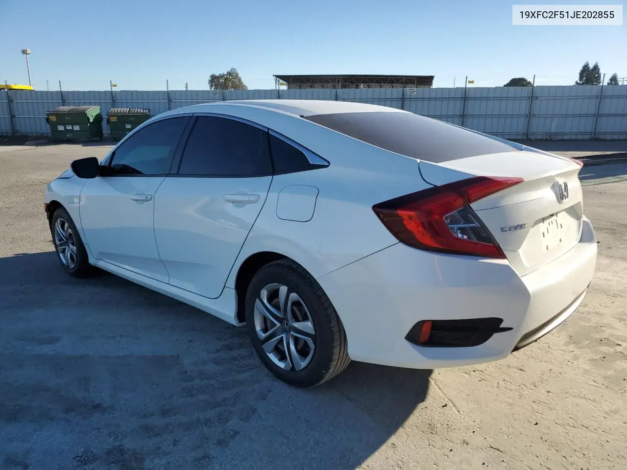 19XFC2F51JE202855 2018 Honda Civic Lx