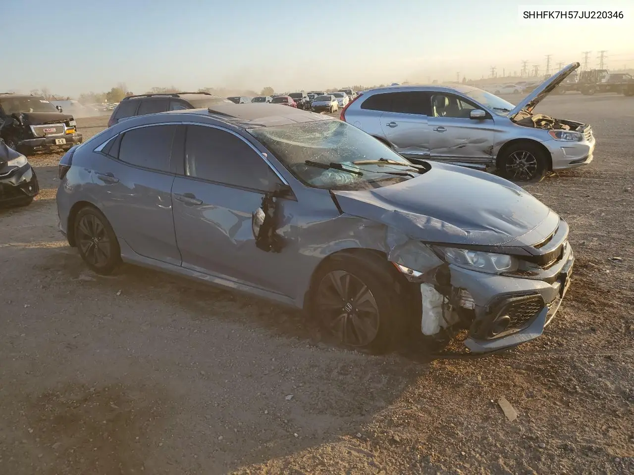 SHHFK7H57JU220346 2018 Honda Civic Ex