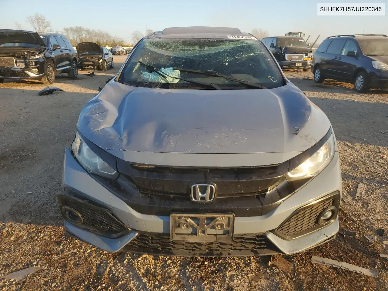 SHHFK7H57JU220346 2018 Honda Civic Ex