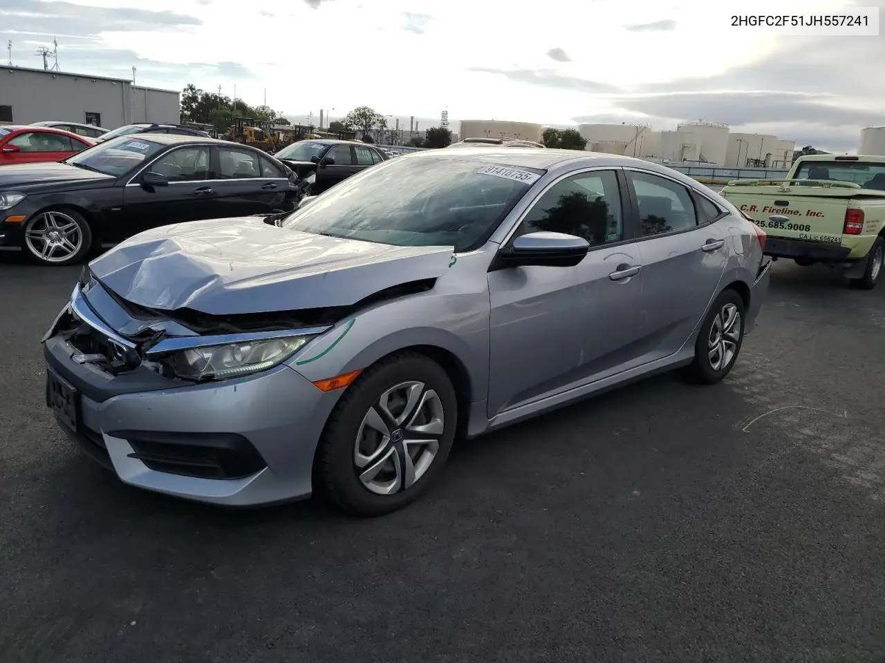 2HGFC2F51JH557241 2018 Honda Civic Lx