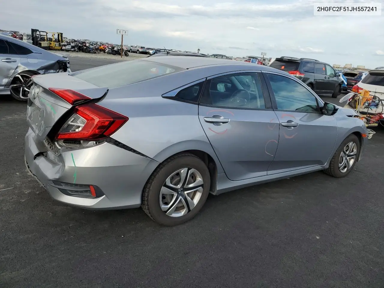 2HGFC2F51JH557241 2018 Honda Civic Lx