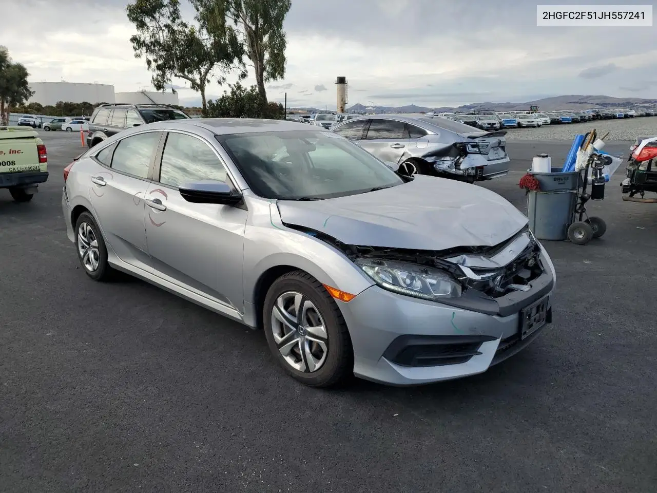 2HGFC2F51JH557241 2018 Honda Civic Lx