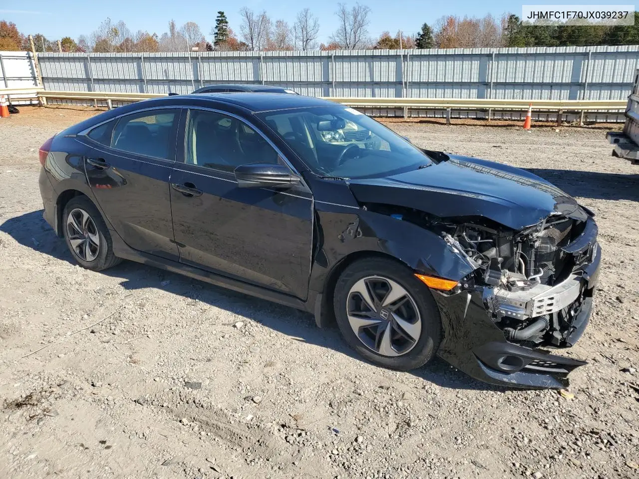 JHMFC1F70JX039237 2018 Honda Civic Exl
