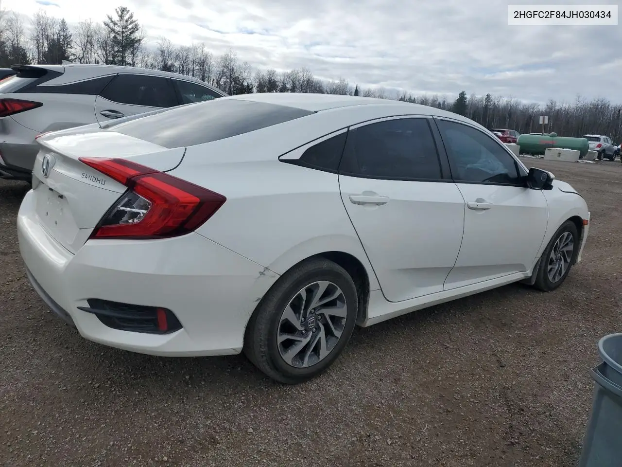 2HGFC2F84JH030434 2018 Honda Civic Ex