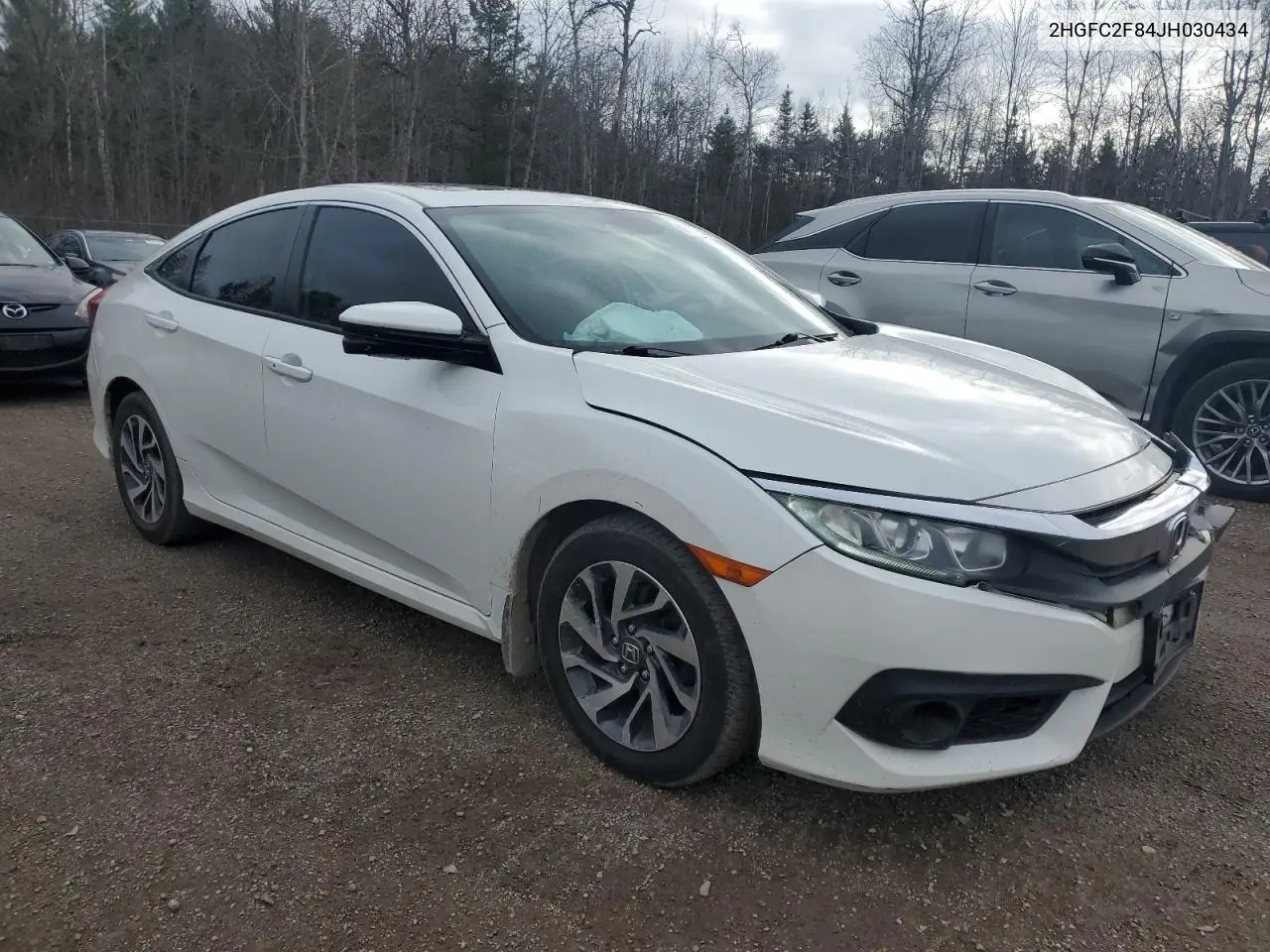 2HGFC2F84JH030434 2018 Honda Civic Ex