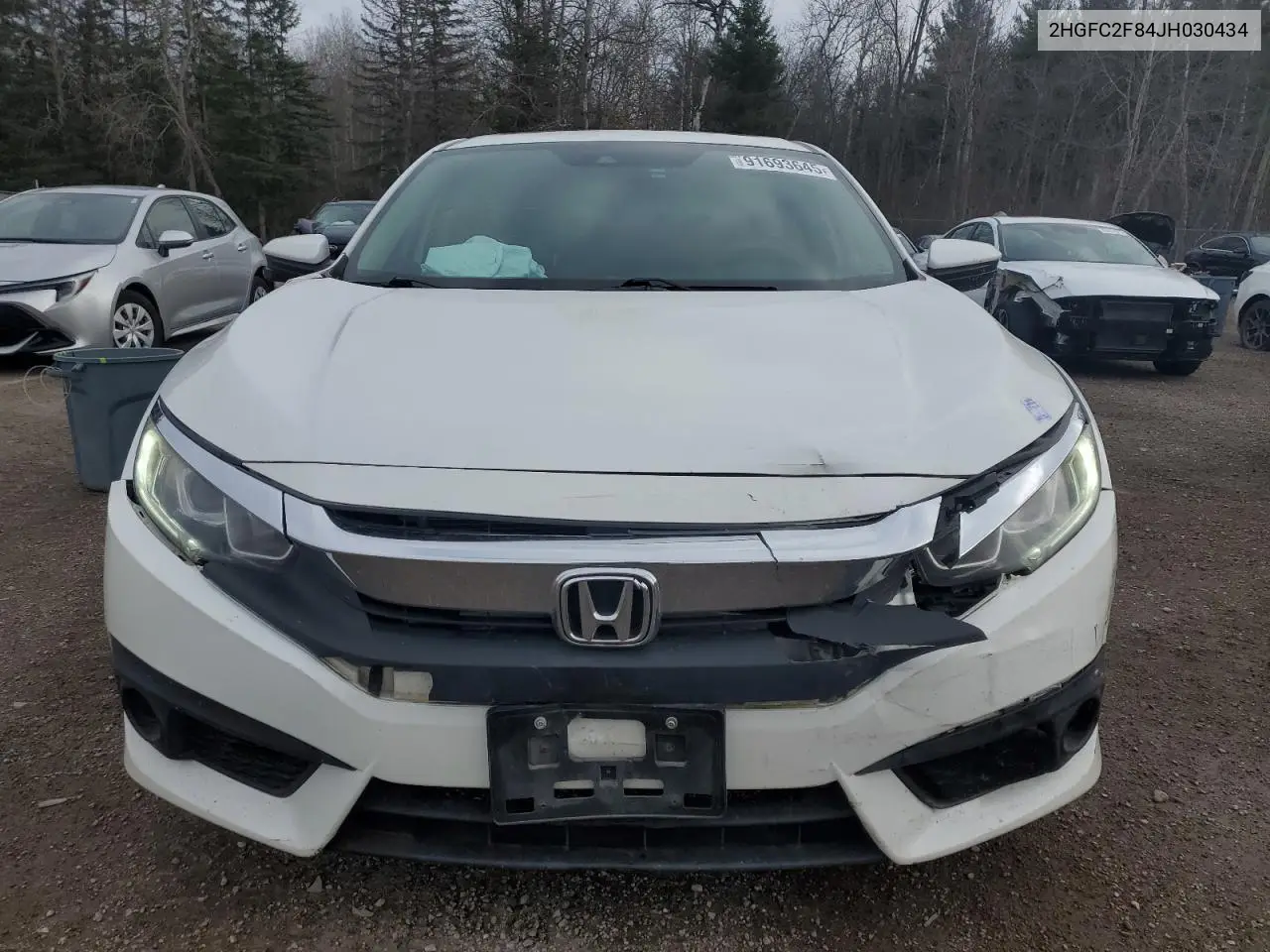 2HGFC2F84JH030434 2018 Honda Civic Ex