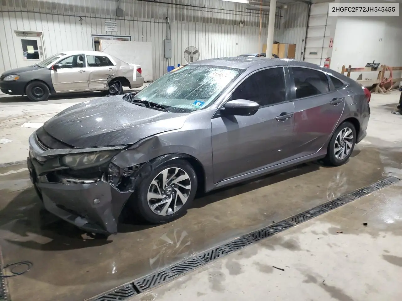 2HGFC2F72JH545455 2018 Honda Civic Ex