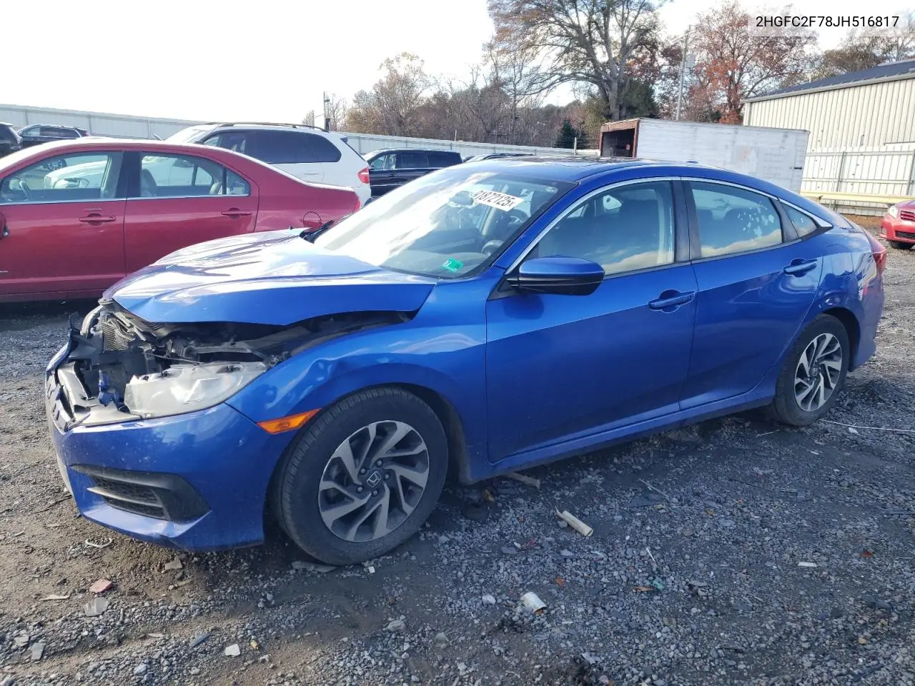 2HGFC2F78JH516817 2018 Honda Civic Ex
