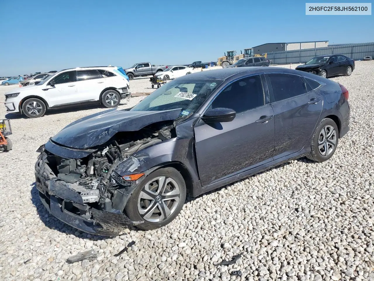 2HGFC2F58JH562100 2018 Honda Civic Lx