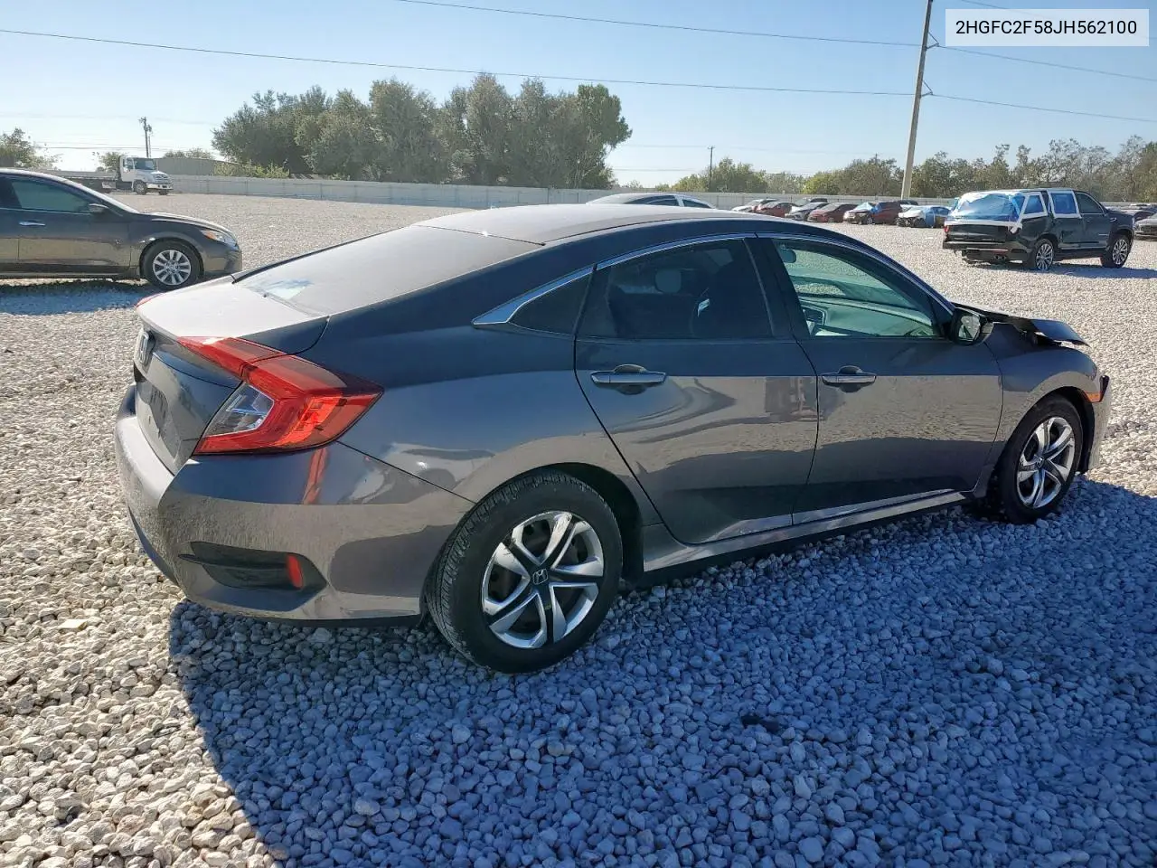 2HGFC2F58JH562100 2018 Honda Civic Lx