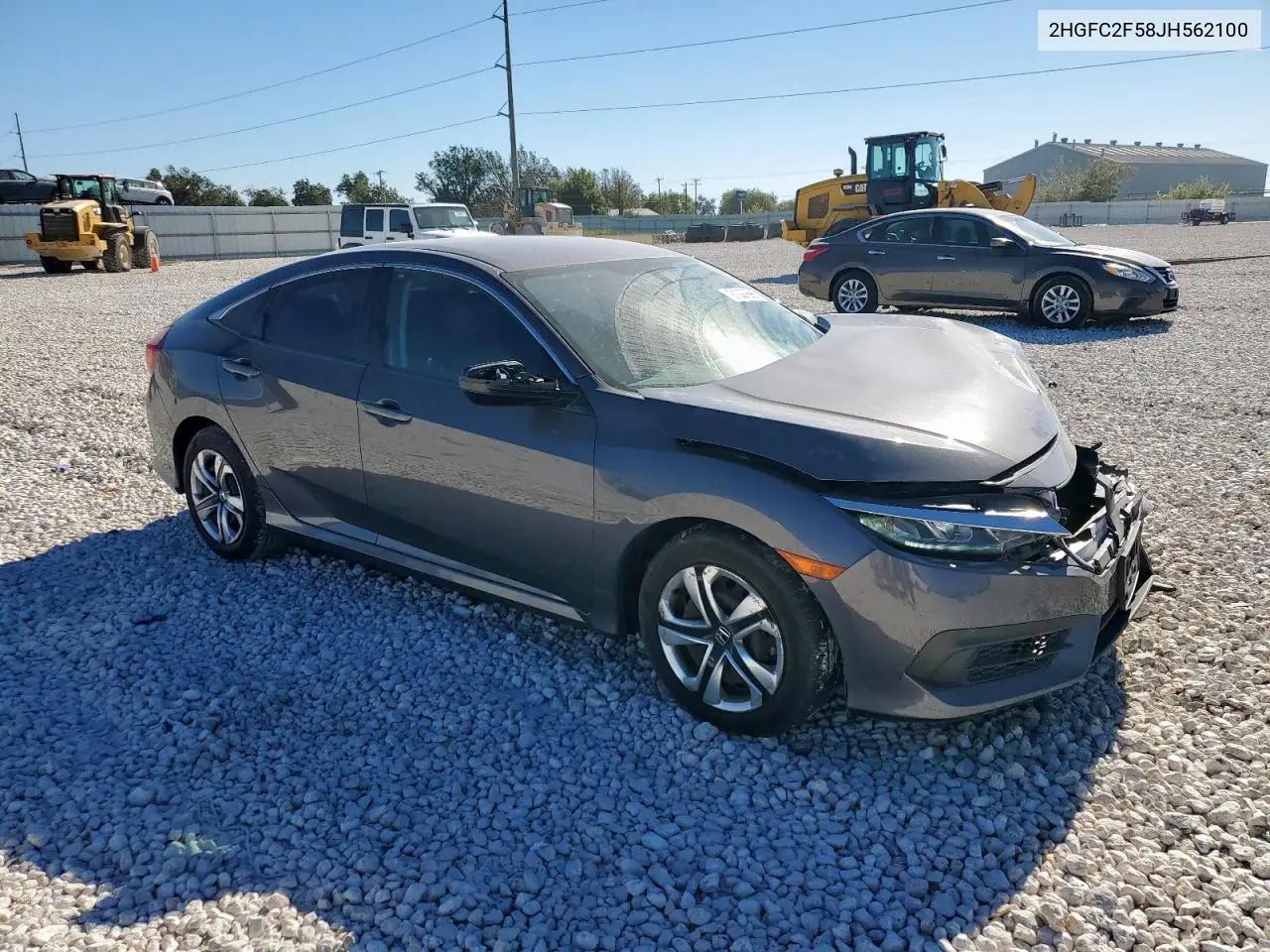 2HGFC2F58JH562100 2018 Honda Civic Lx
