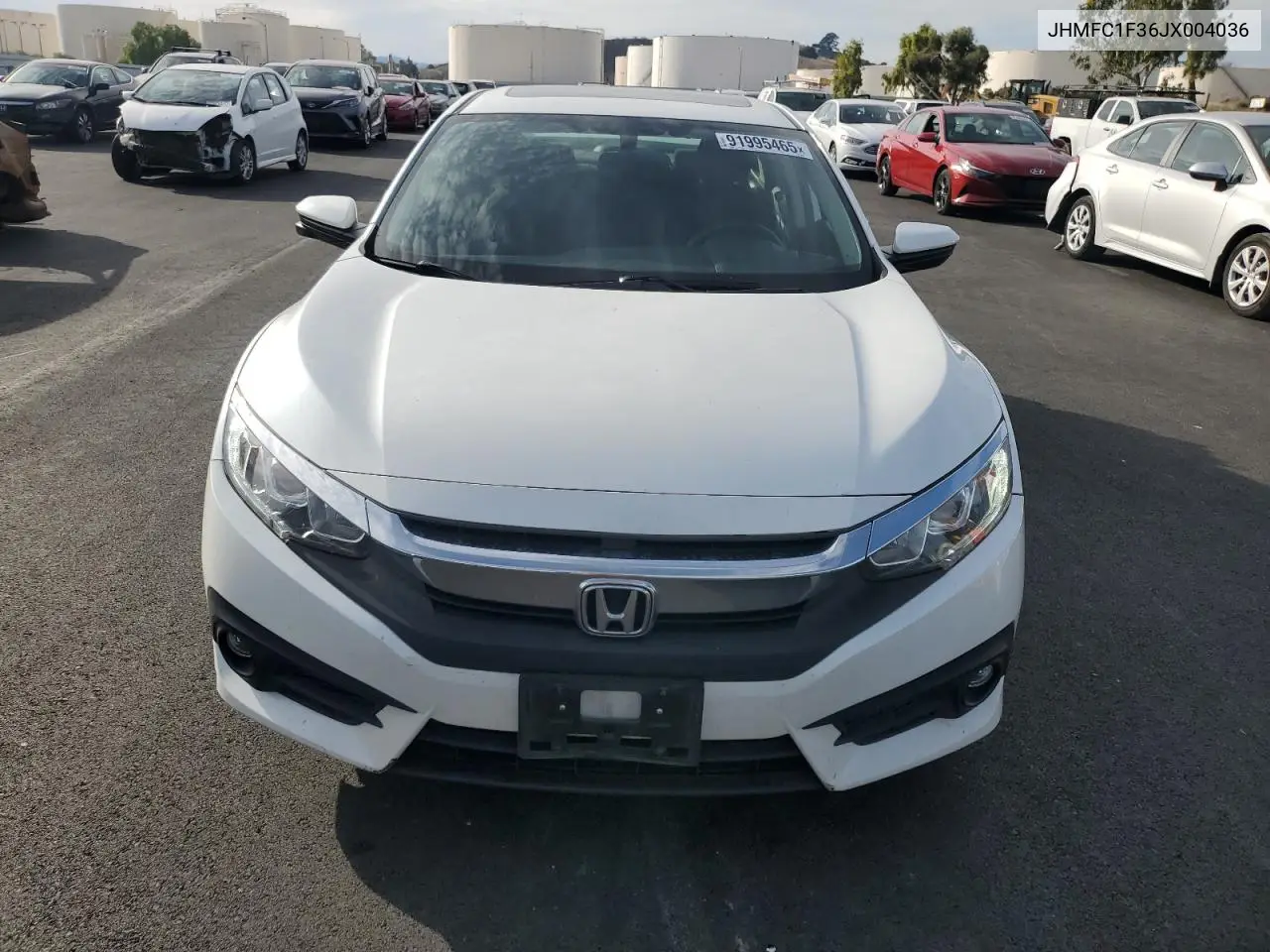 JHMFC1F36JX004036 2018 Honda Civic Ex