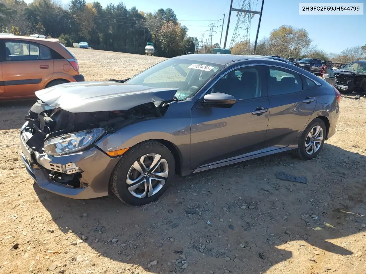 2HGFC2F59JH544799 2018 Honda Civic Lx
