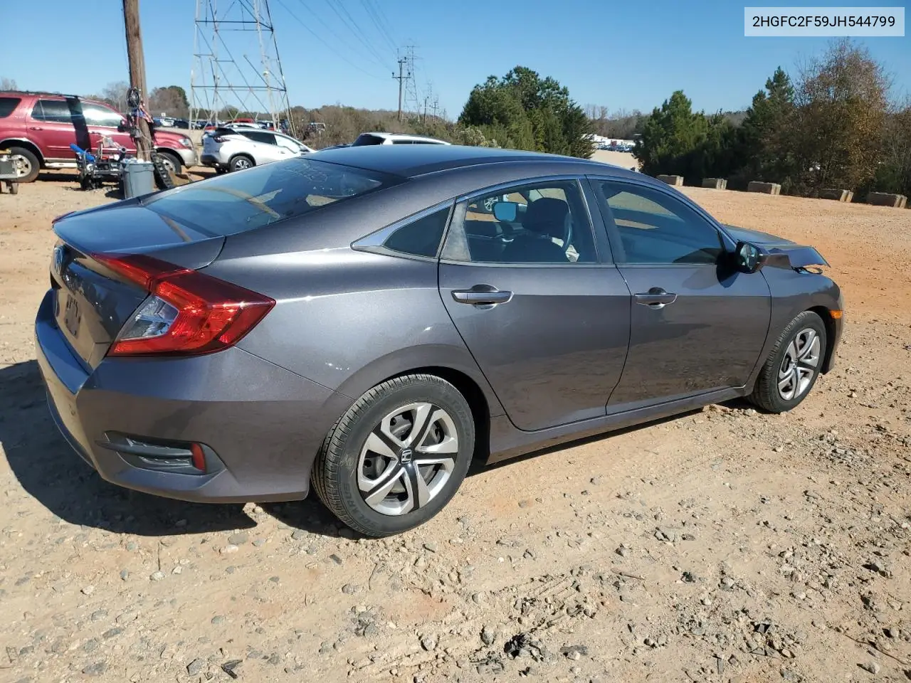 2HGFC2F59JH544799 2018 Honda Civic Lx