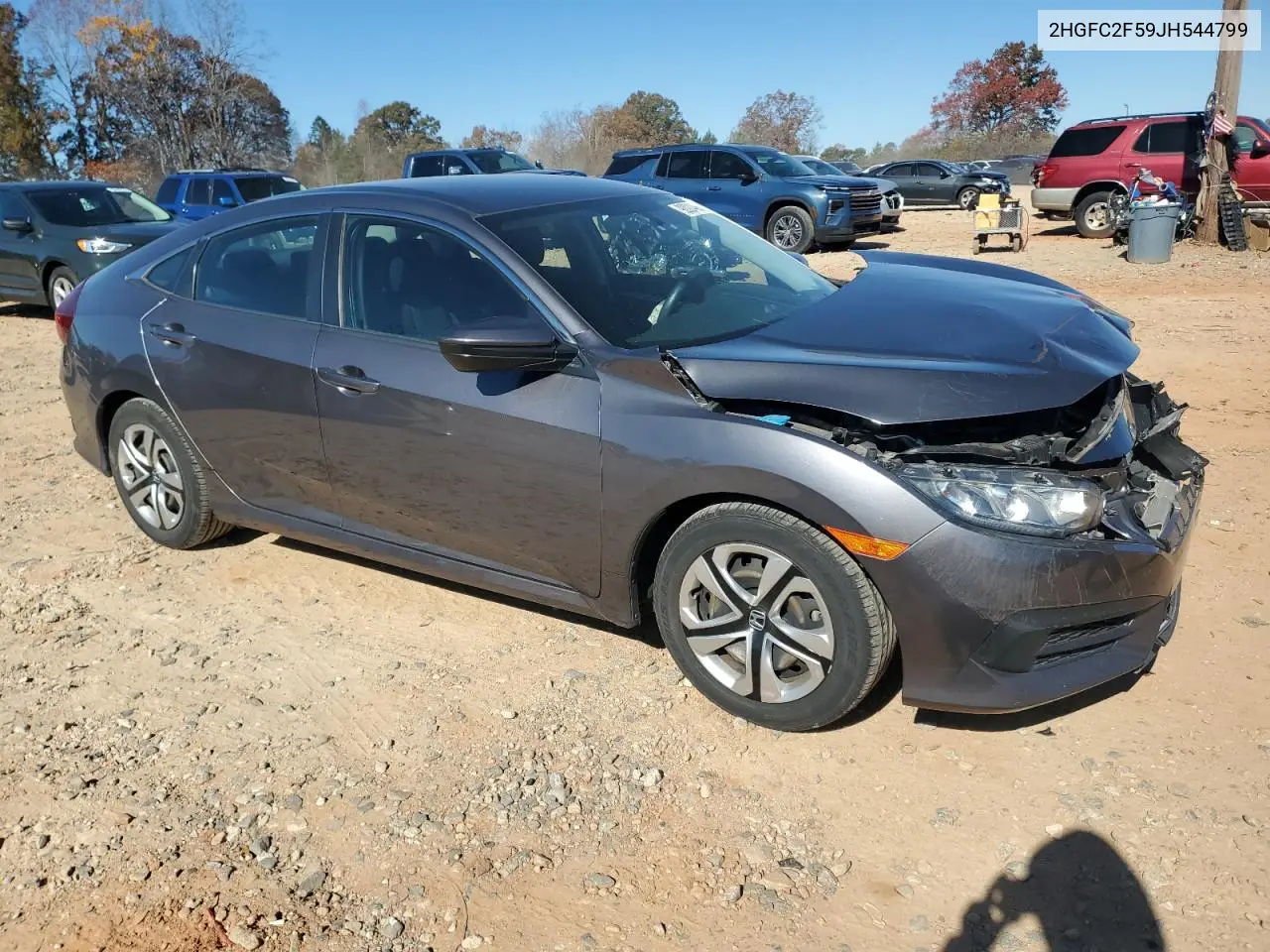 2HGFC2F59JH544799 2018 Honda Civic Lx