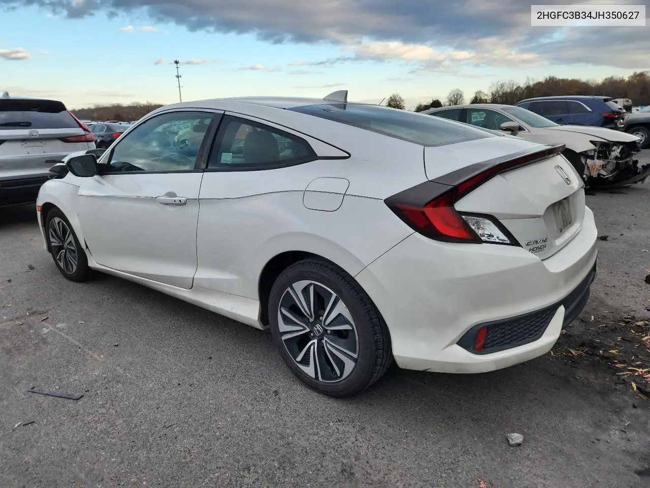 2HGFC3B34JH350627 2018 Honda Civic Ex