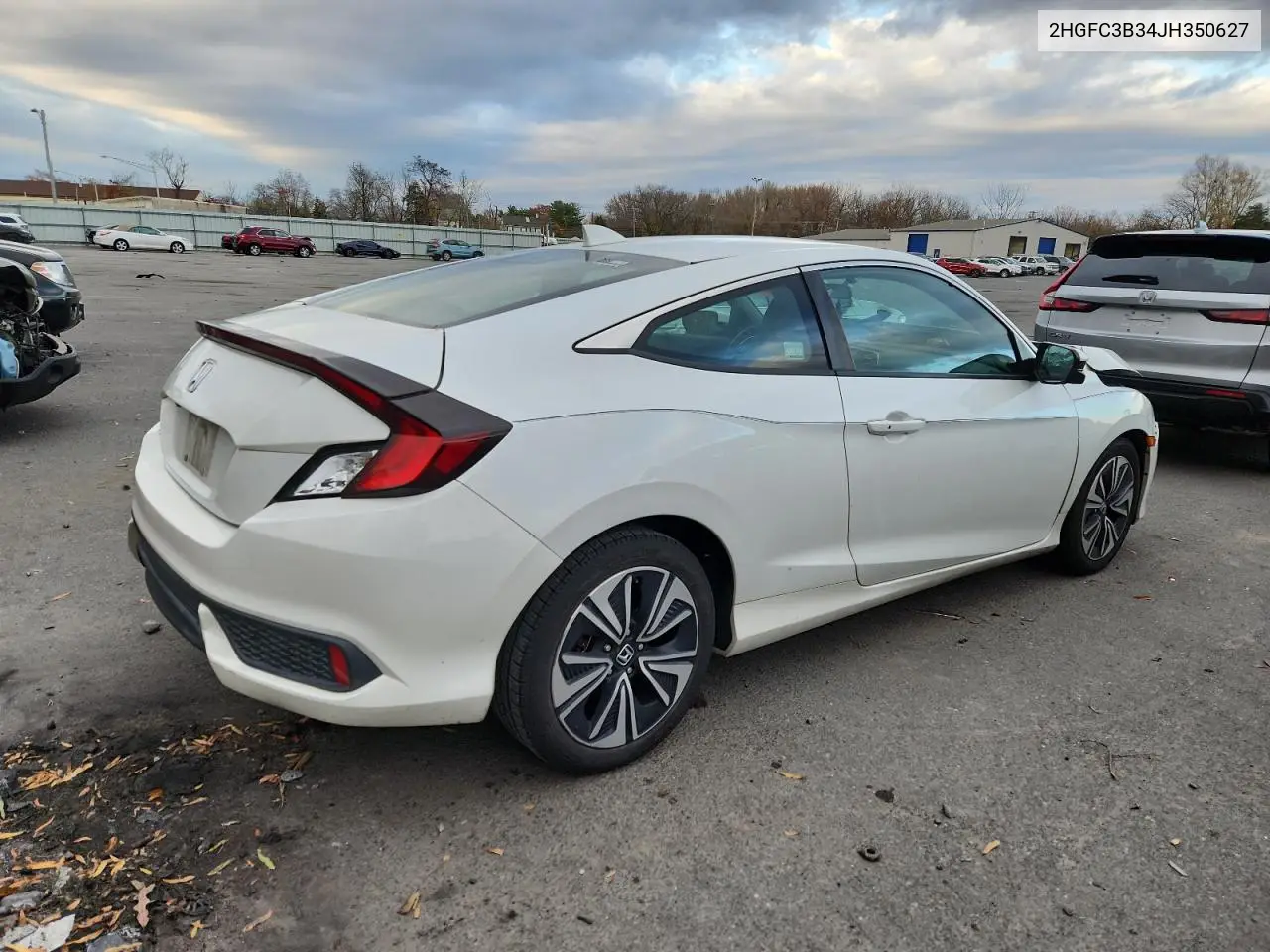 2HGFC3B34JH350627 2018 Honda Civic Ex