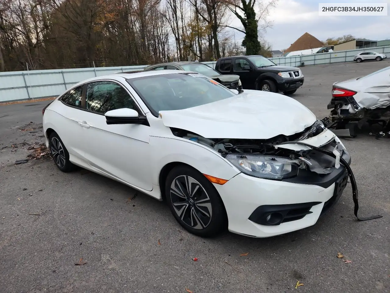 2HGFC3B34JH350627 2018 Honda Civic Ex