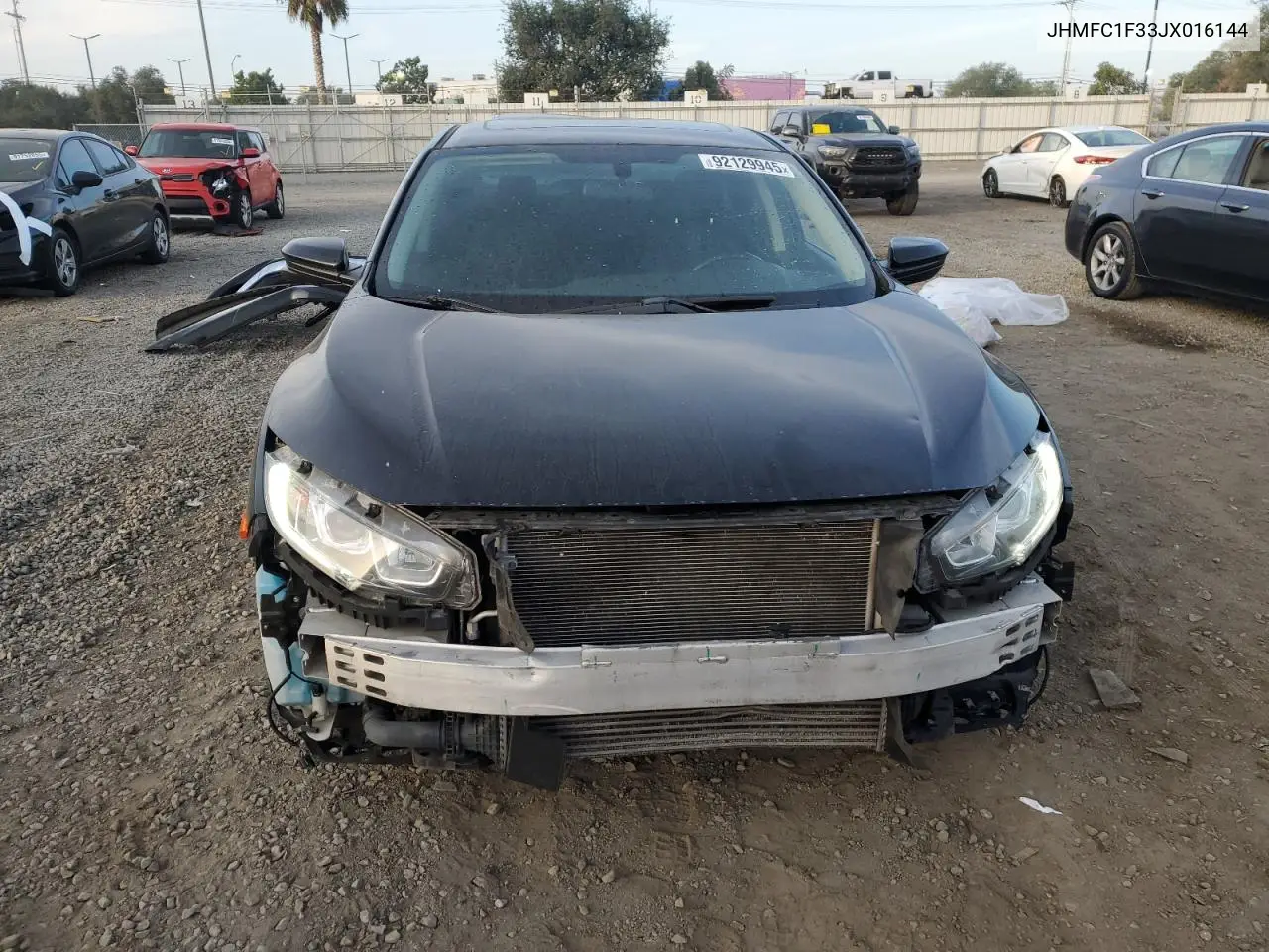 JHMFC1F33JX016144 2018 Honda Civic Ex