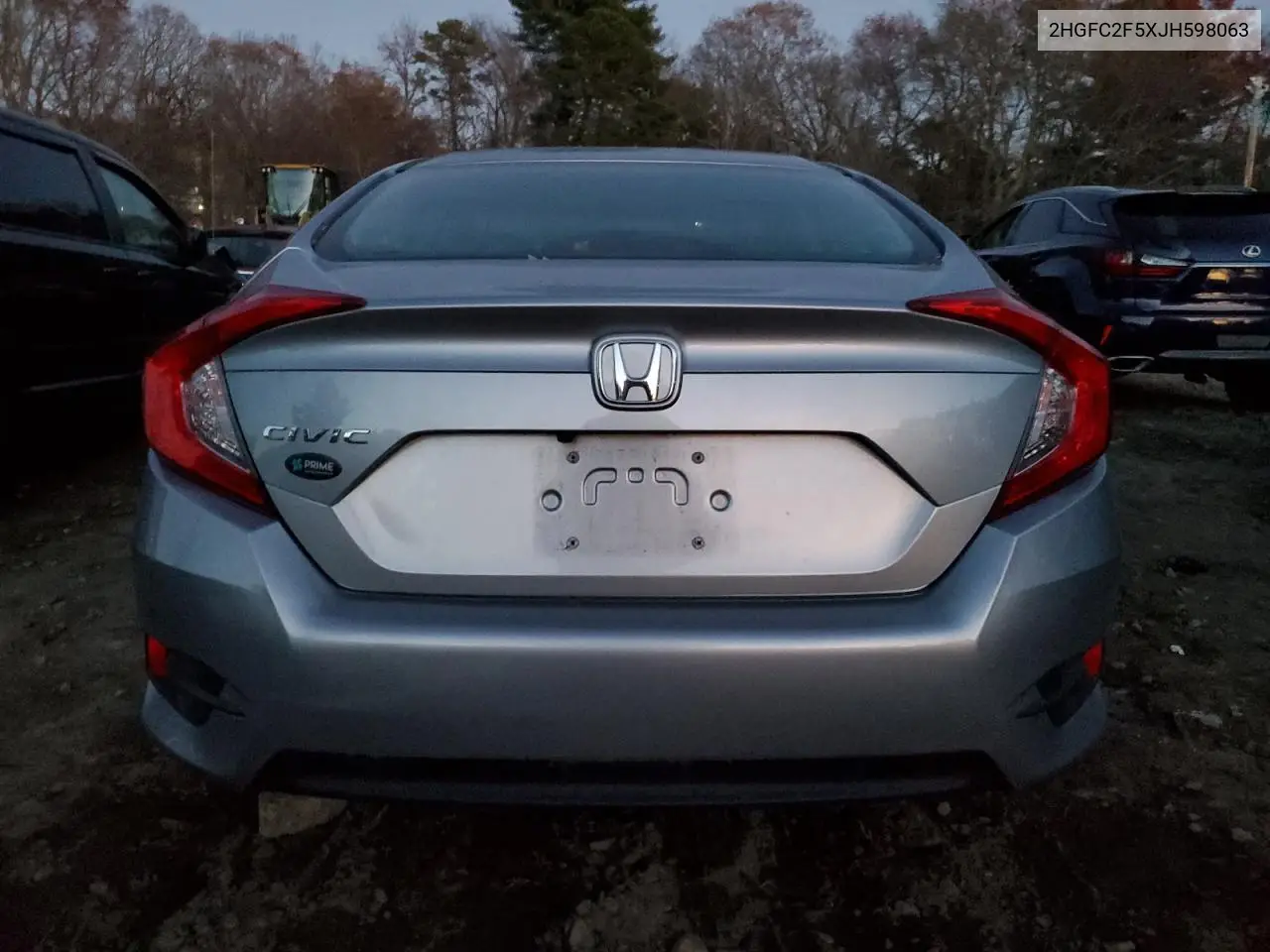 2HGFC2F5XJH598063 2018 Honda Civic Lx