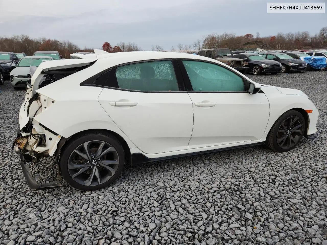 SHHFK7H4XJU418569 2018 Honda Civic Sport