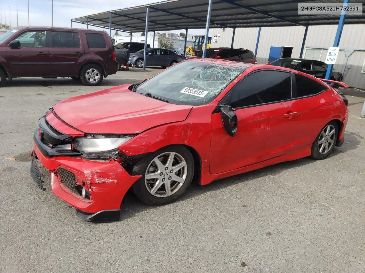 2HGFC3A52JH752391 2018 Honda Civic Si
