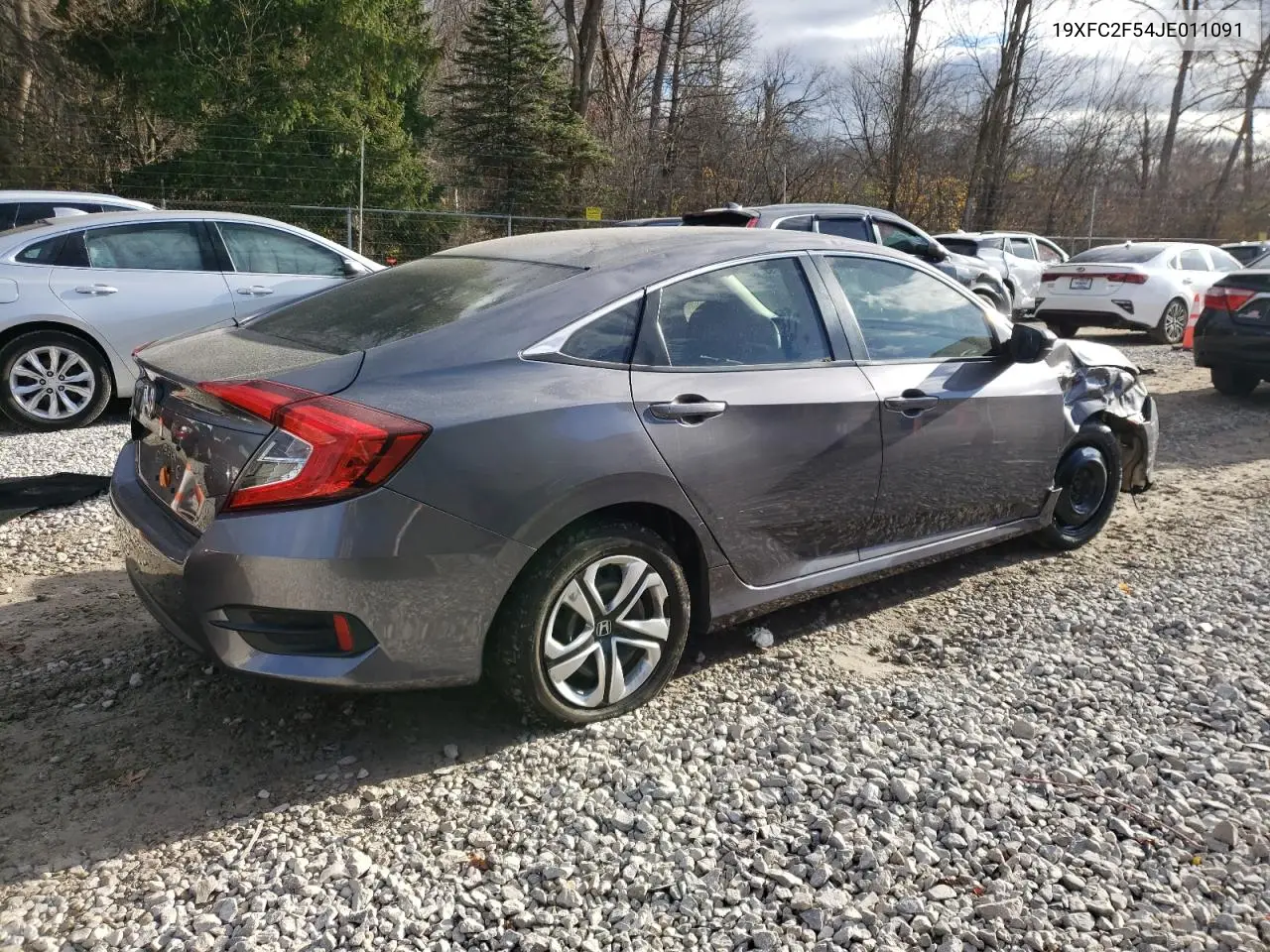 19XFC2F54JE011091 2018 Honda Civic Lx