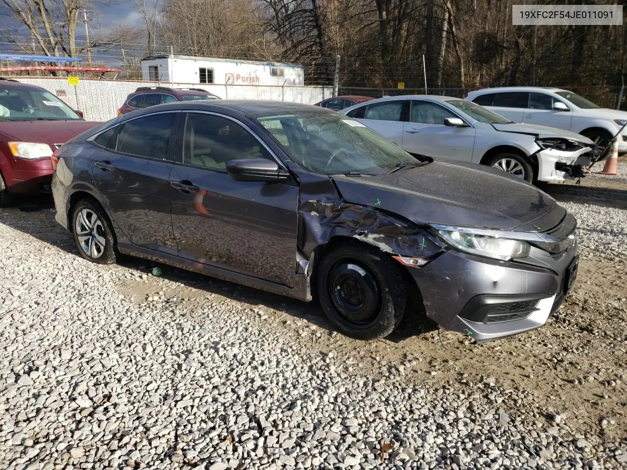 19XFC2F54JE011091 2018 Honda Civic Lx