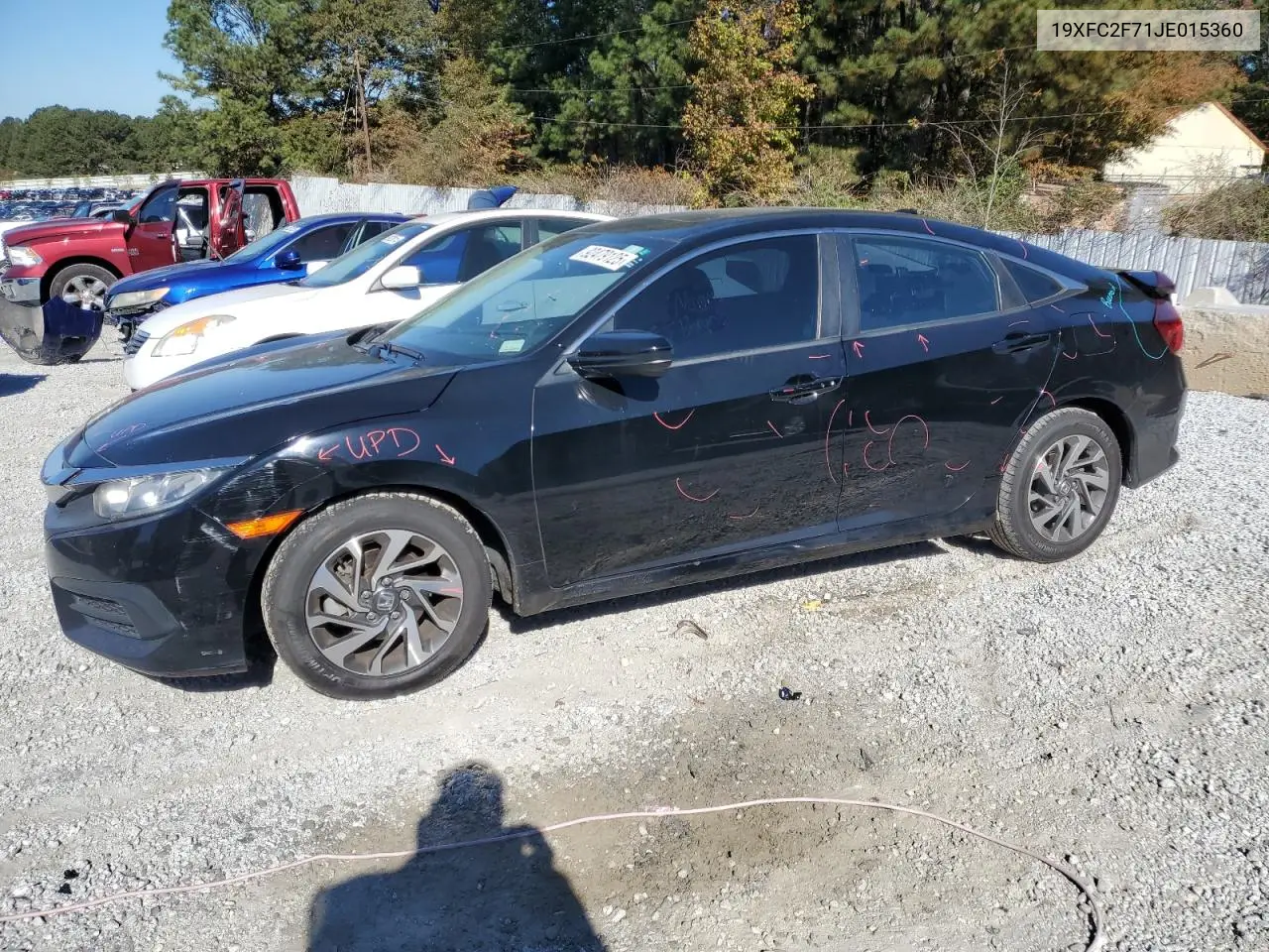 19XFC2F71JE015360 2018 Honda Civic Ex