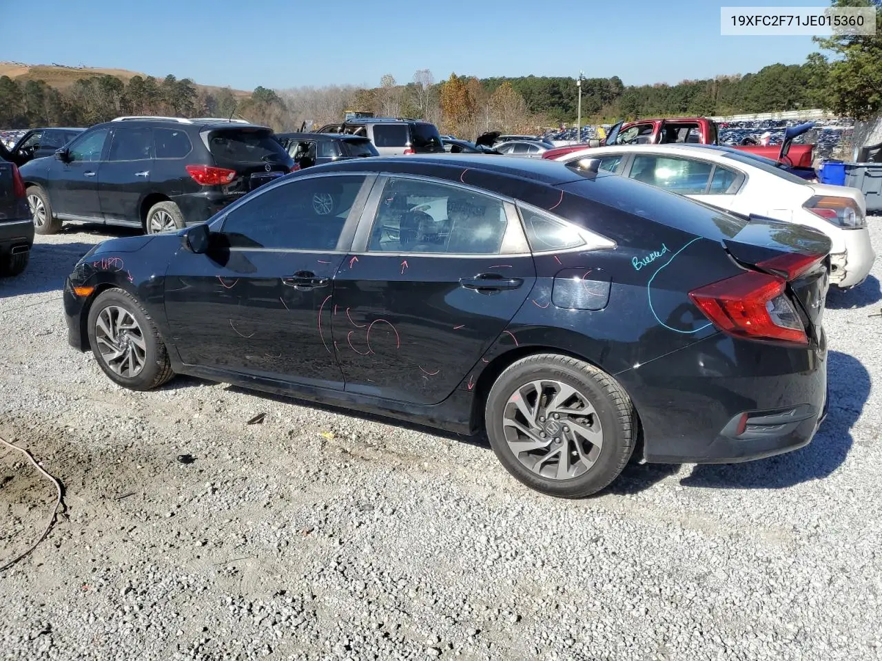 19XFC2F71JE015360 2018 Honda Civic Ex
